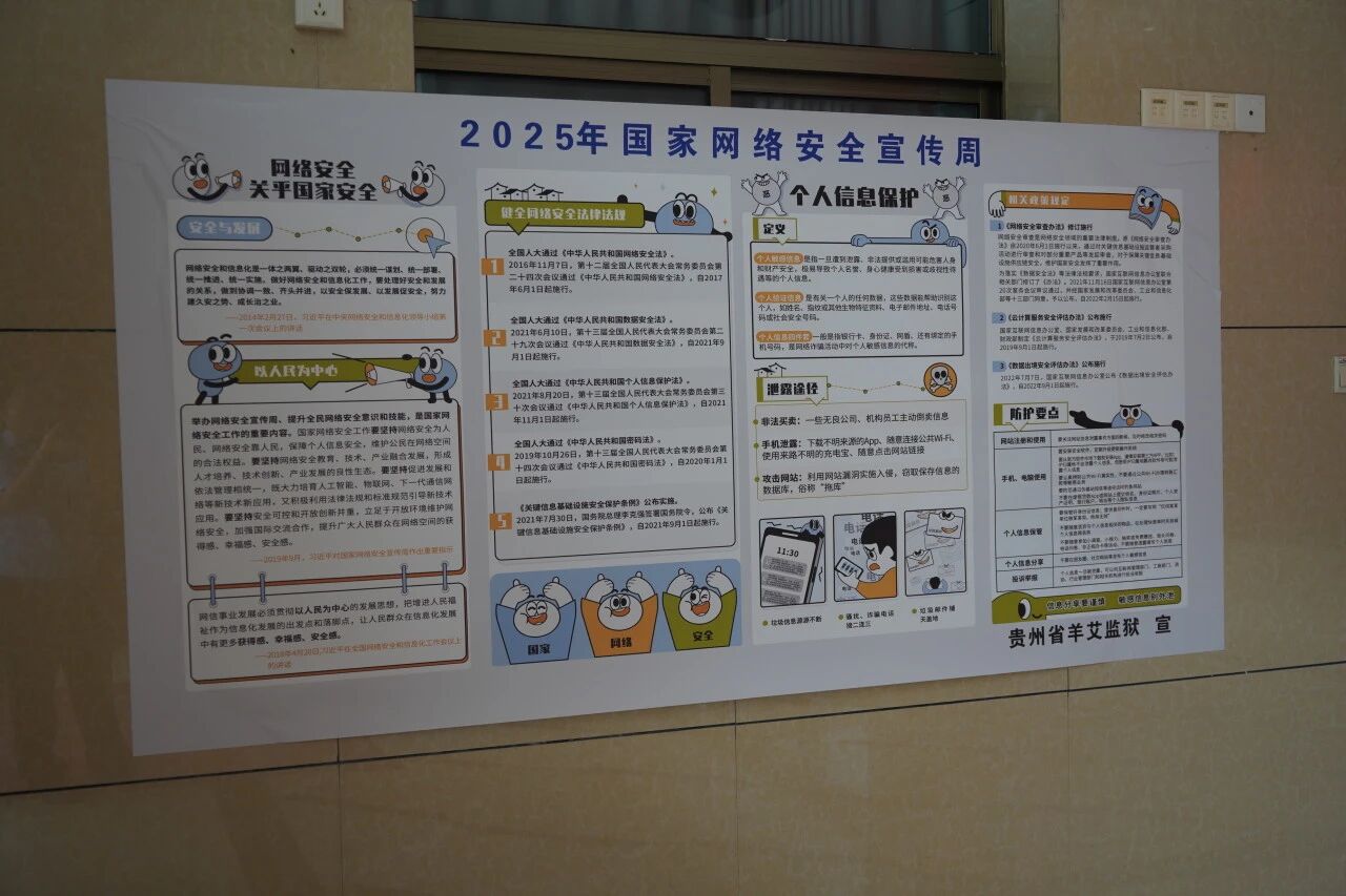 羊艾监狱积极开展2025年国家网络安全宣传周活动